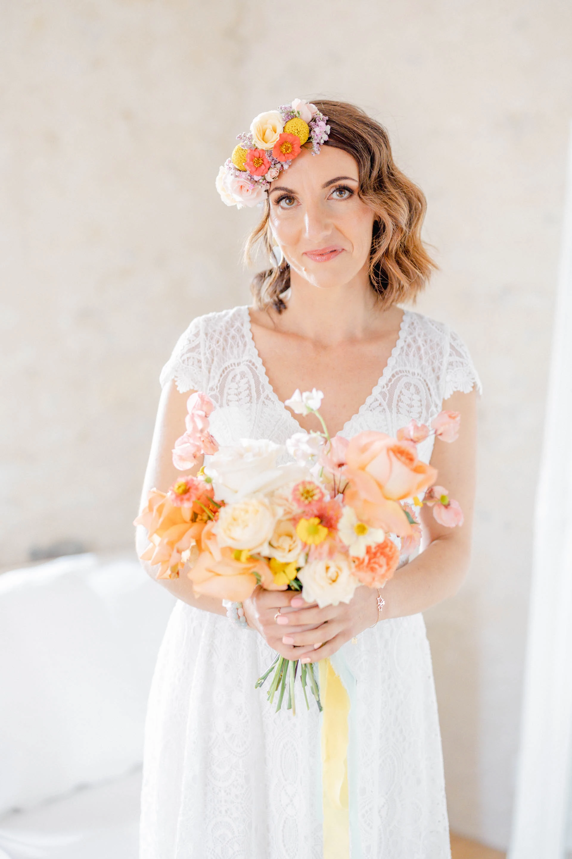 fleur robe pétale rose sourire